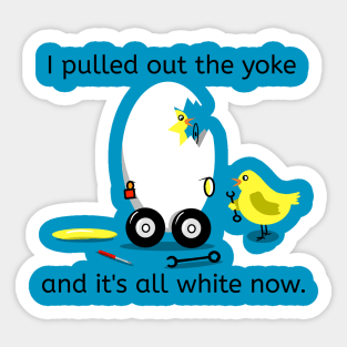 Funny Chicken Mechanic Sticker